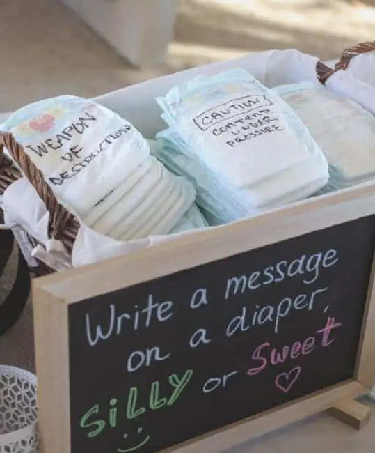 Write a Message on a Diaper